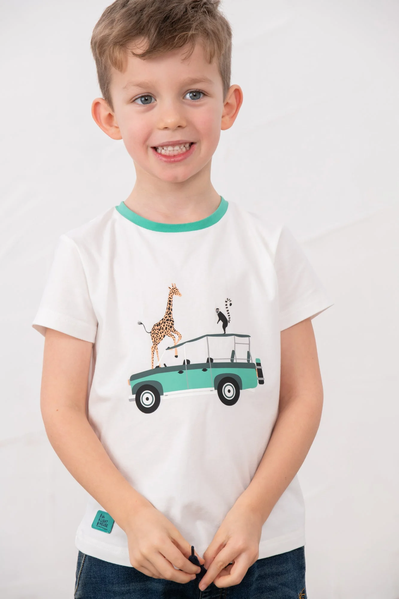 Oliver Short Sleeve Top - Animal Watch