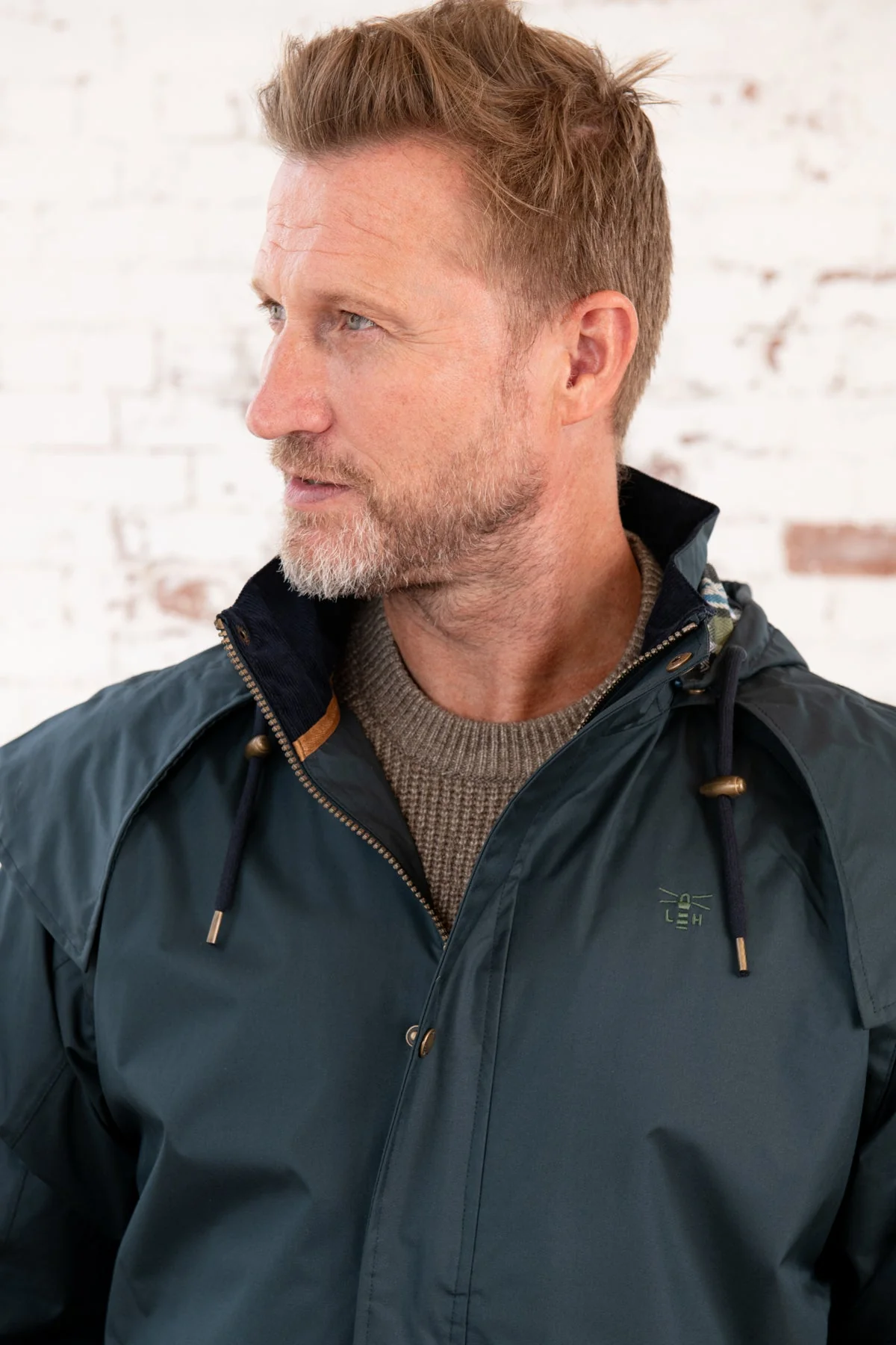 Stockman Full Length Rain Coat - Navy - Image 8