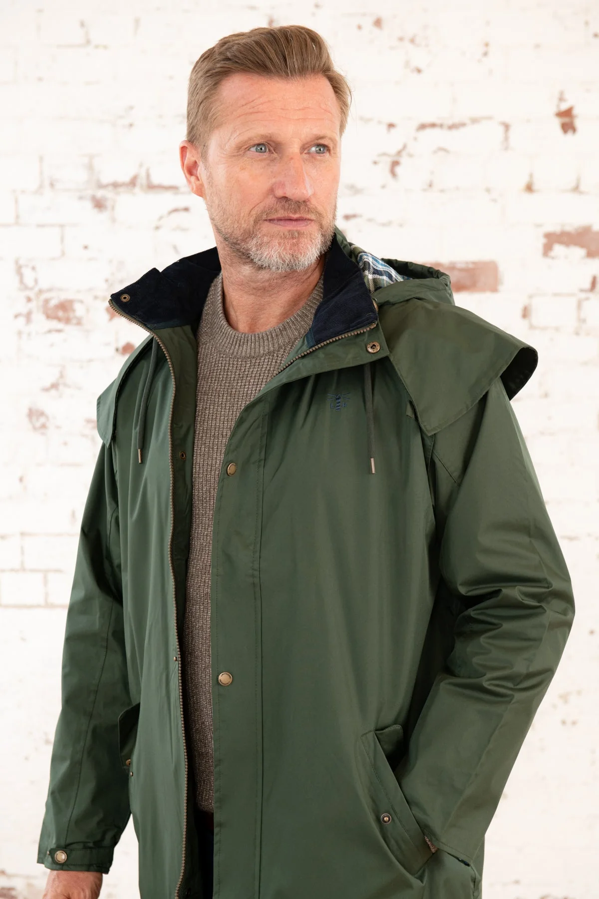 Stockman Full Length Rain Coat - Duffel - Image 5