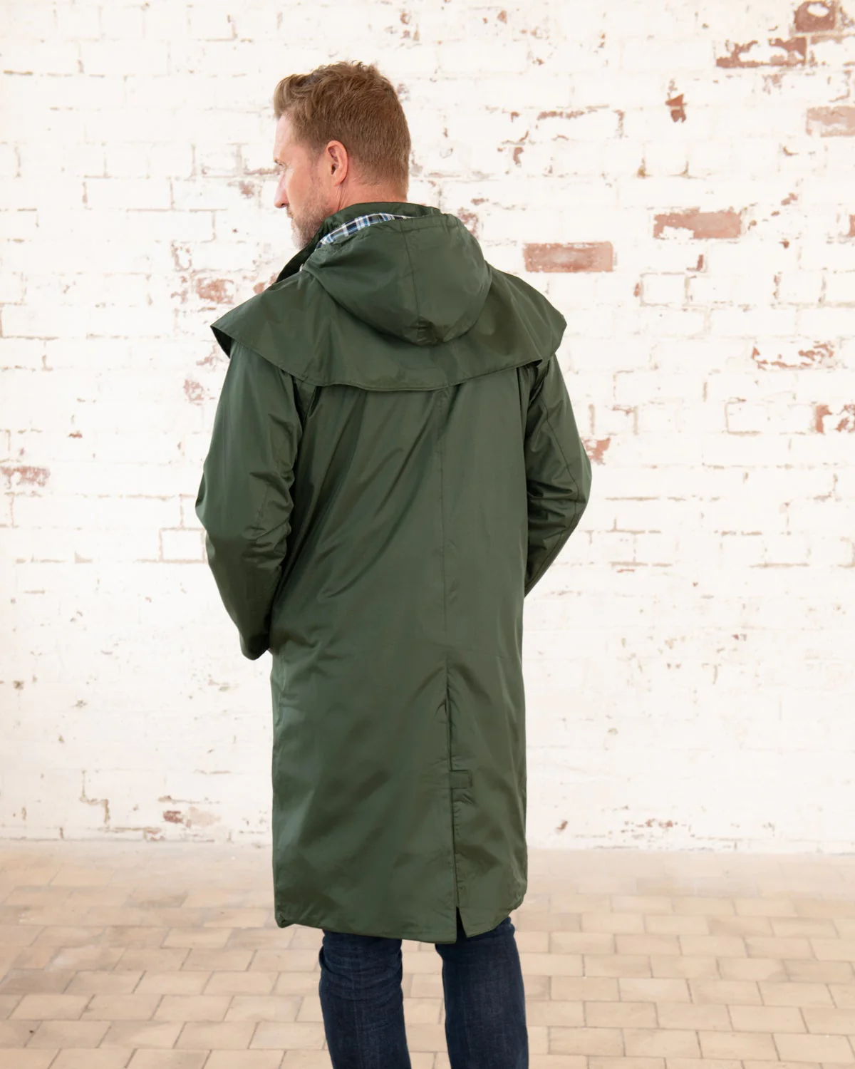 Stockman Full Length Rain Coat - Duffel - Image 10
